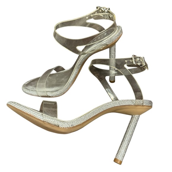 Gianni Bini Karina Bling Clear Strappy Heels Women's size 7.5 - Picture 9 of 11
